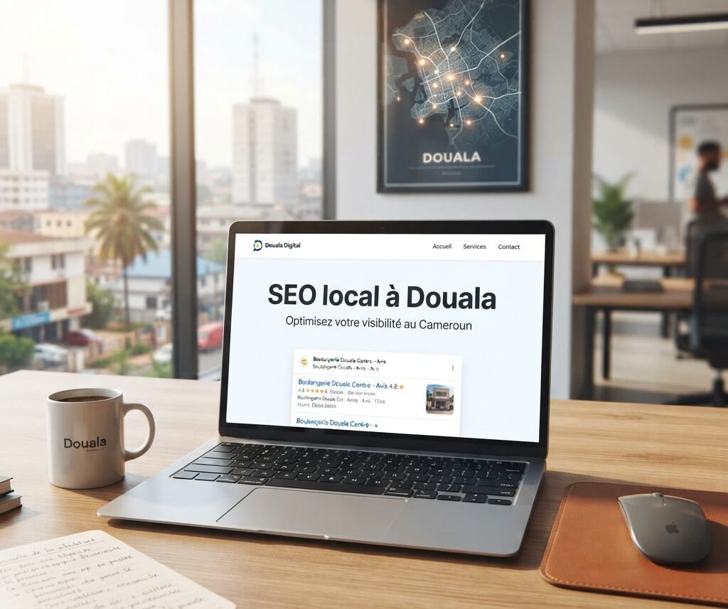 Pages locales sur un site web pour le SEO local à Douala