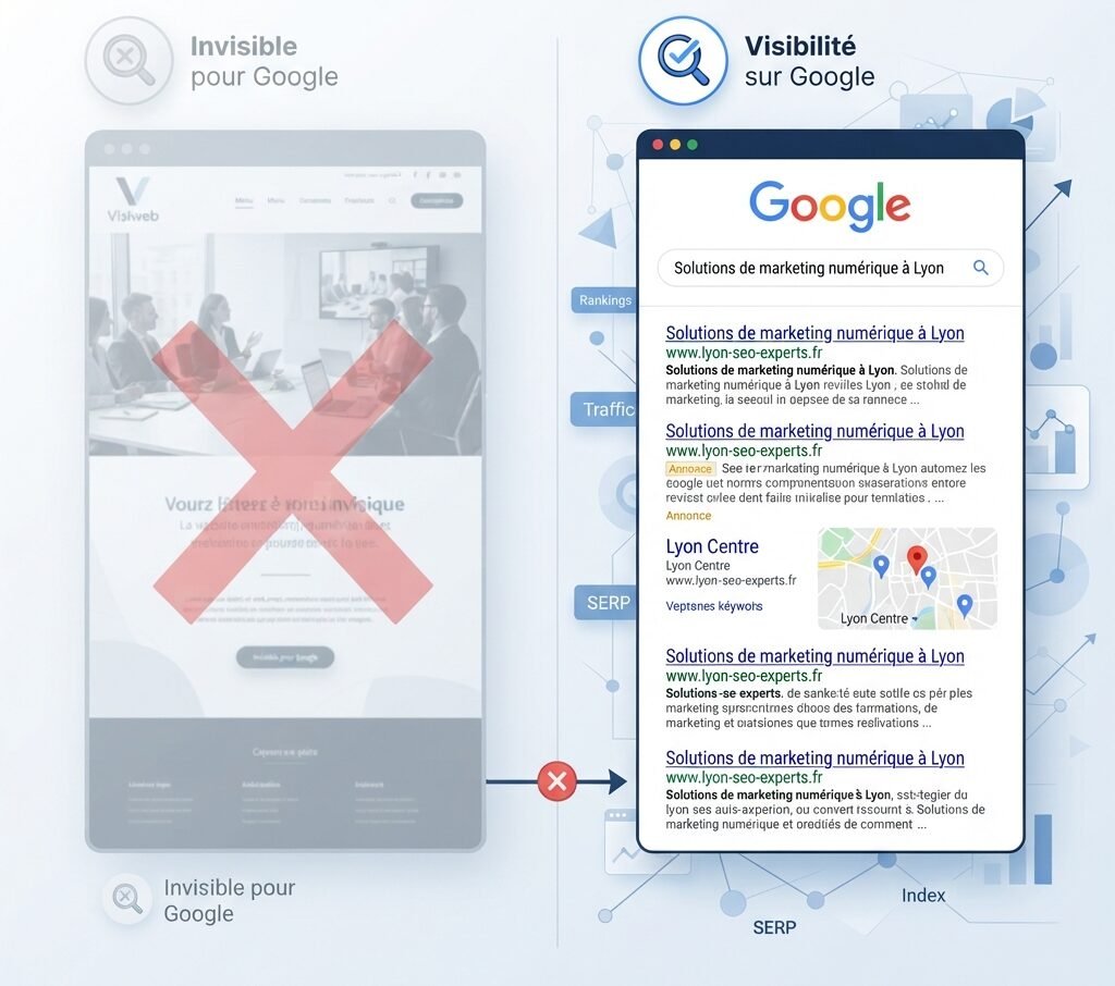 Site invisible sur Google : 5 erreurs de référencement à corriger en 2026