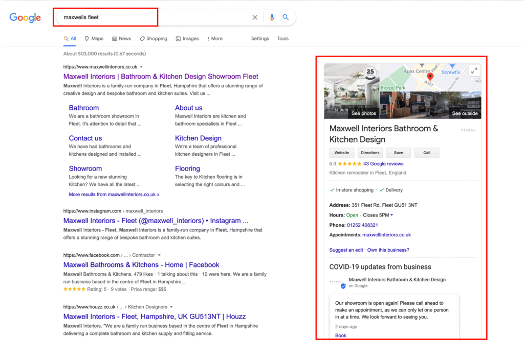 Définition du SEO local : pack local Google et résultats géolocalisés