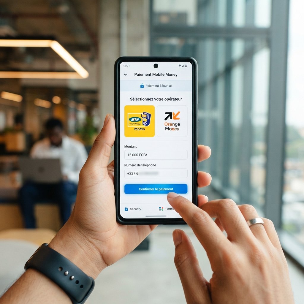 Paiement mobile money MTN MoMo et Orange Money pour e-commerce au Cameroun