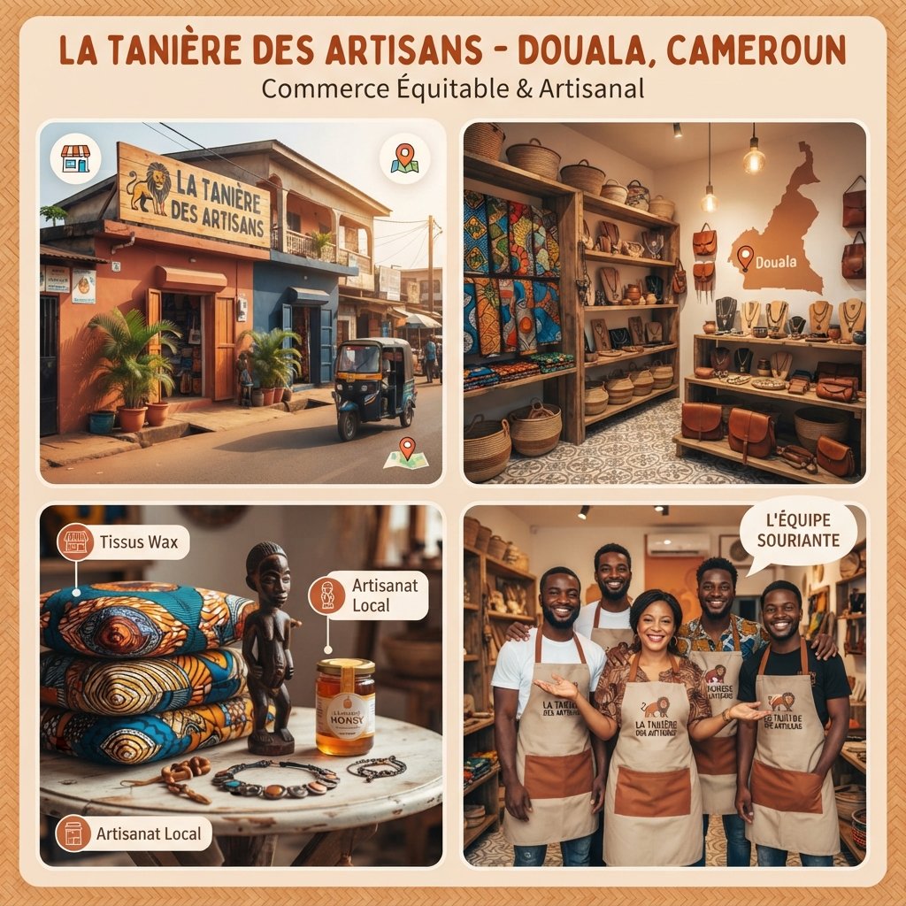 Photos optimisées pour une fiche Google Business Profile d’un commerce à Douala