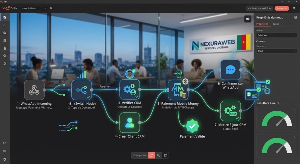 Automatisation WhatsApp avec n8n : workflow de vente